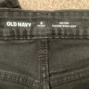 Old Navy Black Boot Cut Jeans Classic Style